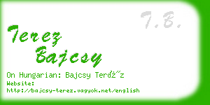 terez bajcsy business card